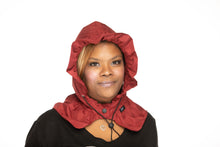 Load image into Gallery viewer, Waterproof Rain Cap for Women – Cranberry Drizzle RainCap with Hidden Pocket