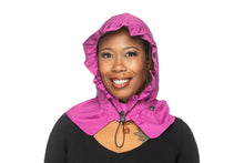 Load image into Gallery viewer, Waterproof Rain Cap for Women – Purple Drizzle RainCap with Hidden Pocket