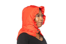 Load image into Gallery viewer, Waterproof Rain Cap for Women – Red Drizzle RainCap with Hidden Pocket