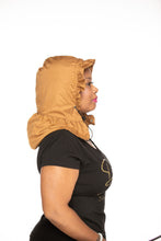 Load image into Gallery viewer, Waterproof Rain Cap for Women – Caramel Drizzle RainCap with Hidden Pocket
