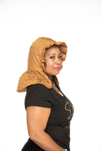 Load image into Gallery viewer, Waterproof Rain Cap for Women – Caramel Drizzle RainCap with Hidden Pocket