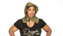 Load image into Gallery viewer, Waterproof Rain Cap for Women – Olive Green Drizzle RainCap with Hidden Pocket
