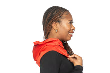 Load image into Gallery viewer, Waterproof Rain Cap for Women – Red Drizzle RainCap with Hidden Pocket
