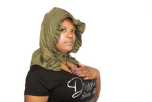 Load image into Gallery viewer, Waterproof Rain Cap for Women – Olive Green Drizzle RainCap with Hidden Pocket
