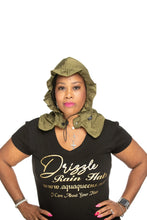 Load image into Gallery viewer, Waterproof Rain Cap for Women – Olive Green Drizzle RainCap with Hidden Pocket
